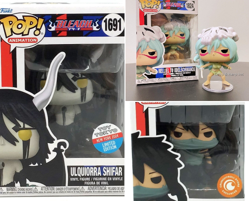 Anime products and mangas cover photo collage