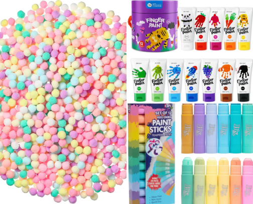 Crafting, Coloring, & Sensory Bins cover photo collage