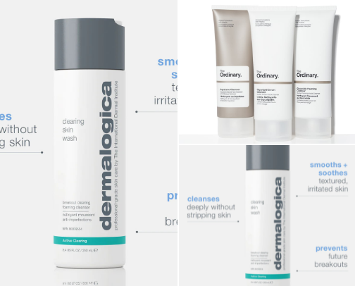 Skin care for 45+ cover photo collage