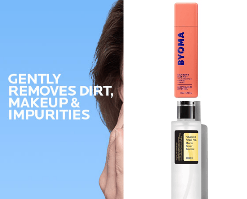 skincare routine cover photo collage