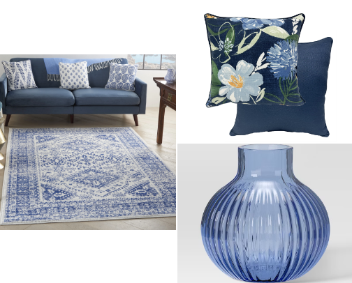 Stylish Blue Home Accents 💙 cover photo collage