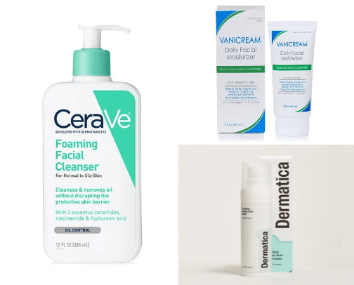 Skin care products that did NOT break me out! cover photo collage