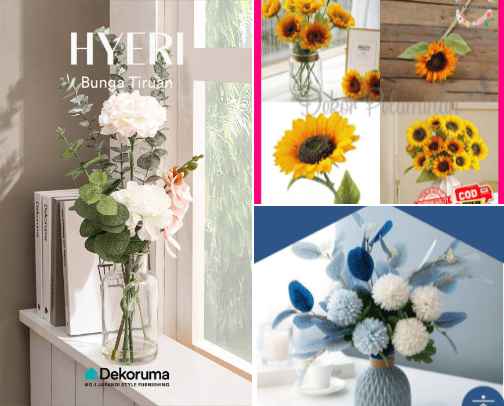 Flowers decoration aesthetic (must have!!) cover photo collage