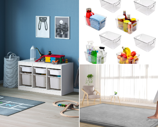 Playroom storage you wish you had yesterday! cover photo collage
