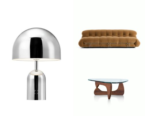 Mid-Century Modern Living Room cover photo collage