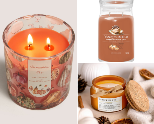 Autumnal Candles cover photo collage