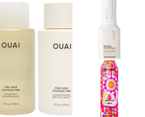 haircare routine for fine, oily hair cover photo collage