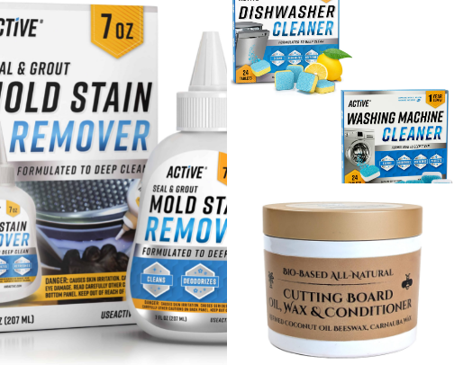 Cleaners and cleaning tool for a tidy home. cover photo collage