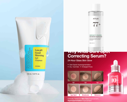 Korean Skincare for Glass Skin cover photo collage
