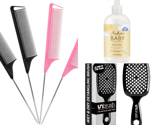 Curly hair must haves cover photo collage