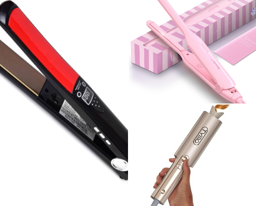 Hair tools. cover photo collage