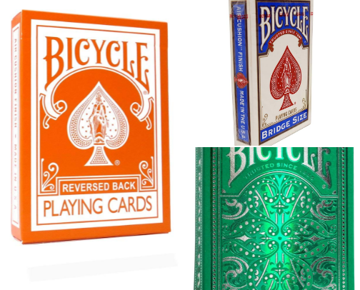 Playing Cards, Poker Style and Bridge Style cover photo collage