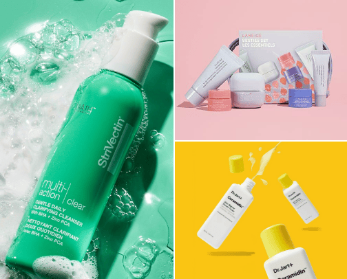 The best skin care products on the market cover photo collage