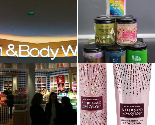 Bath and body cover photo collage
