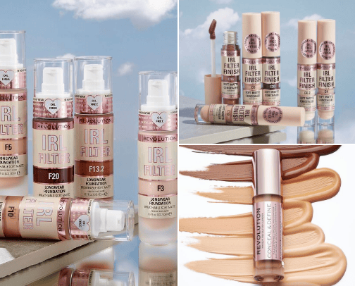 High and quality makeup from REVOLUTION💋 cover photo collage