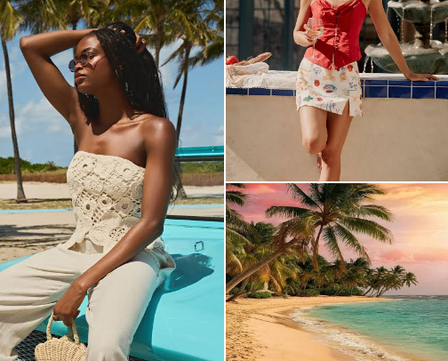 Must have tops to wear on vacation. cover photo collage