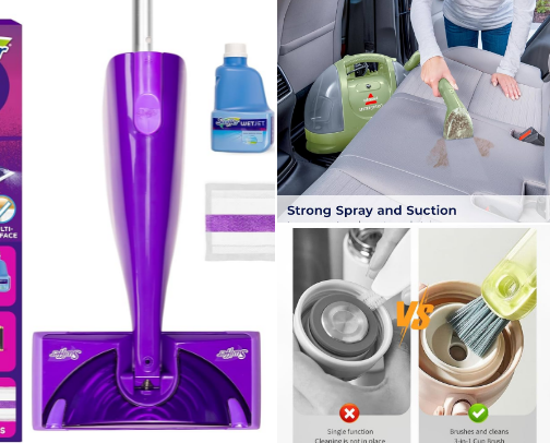 Deep house cleaning cover photo collage