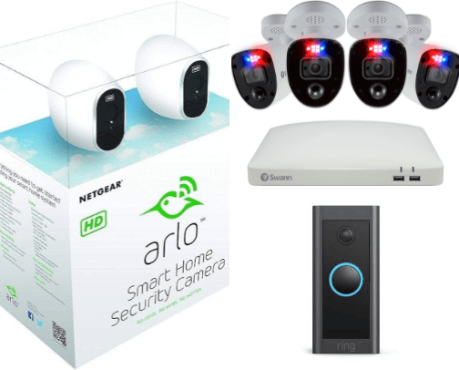 Home Surveillance & Security cover photo collage