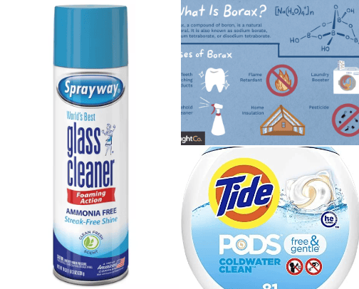 Moms choice cleaning supplies cover photo collage