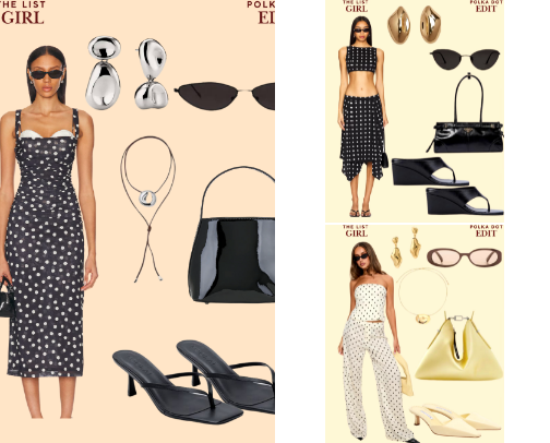 Trending Polka Dot Looks cover photo collage