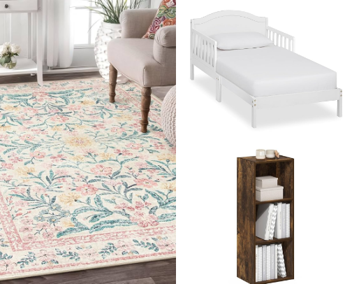 Toddler girl room makeover (southern belle style✨) cover photo collage