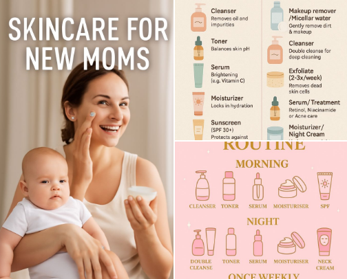 Skincare For Moms💕 cover photo collage