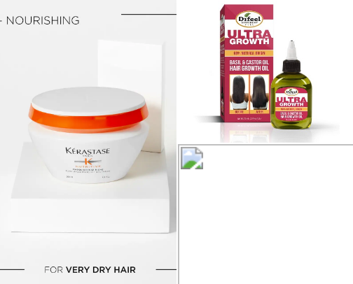 Hair products and accessories cover photo collage
