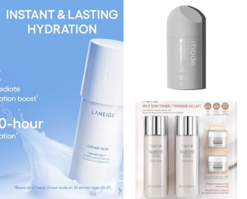 Favourite milky toners 🥛 cover photo collage