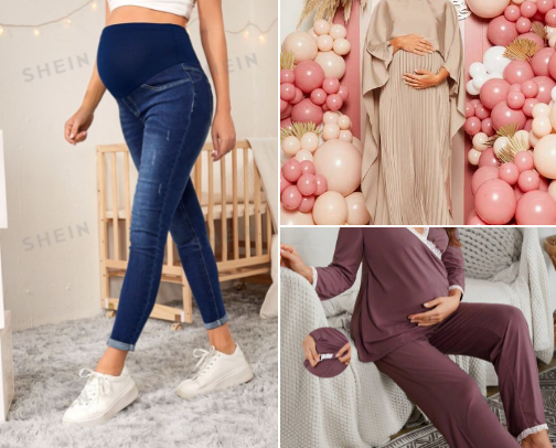 Maternity clothes cover photo collage