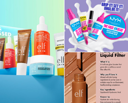 Undeniable Makeup Products cover photo collage