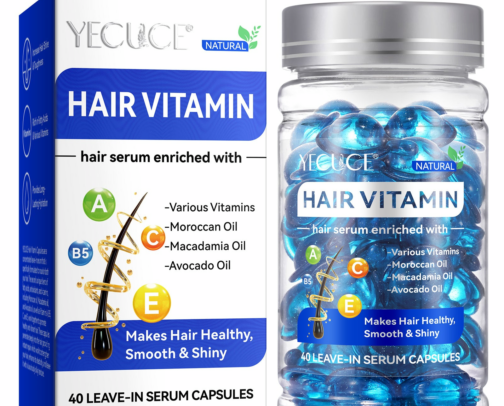Hair serum cover photo collage