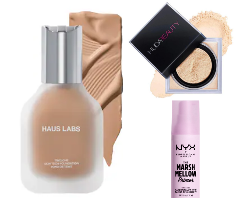My GO- TO every day base makeup, for long lasting glowy finish🤩 cover photo collage