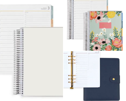 Most popular planners (and tips) cover photo collage