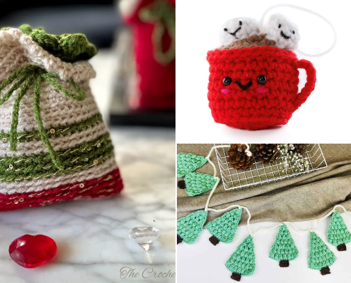 Holiday Crochet: Free Christmas Pattern Edition 🎄 cover photo collage