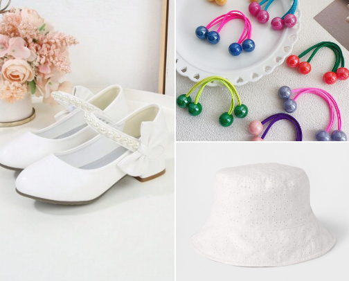 Kids accessories cover photo collage