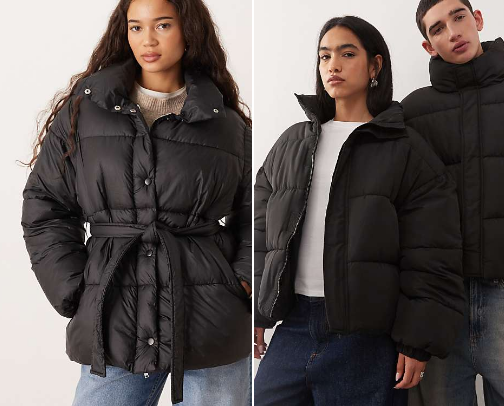 puffer jacket cover photo collage