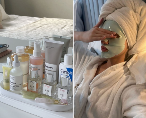 My Everyday Skin Glow-Up Routine cover photo collage