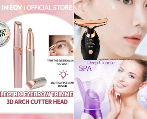 Beauty essentials cover photo collage