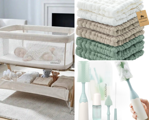 Newborn Essentials Checklist: Must-Haves for Baby & New Moms cover photo collage