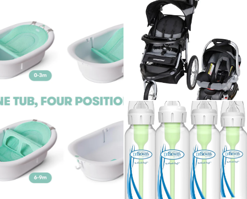 Baby products cover photo collage