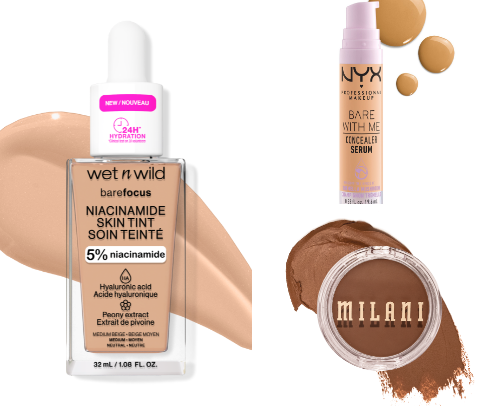makeup recommendations for acne prone, oily skin! cover photo collage