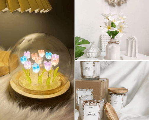 cute items to display in the room cover photo collage