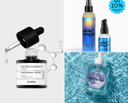 Skincare cover photo collage