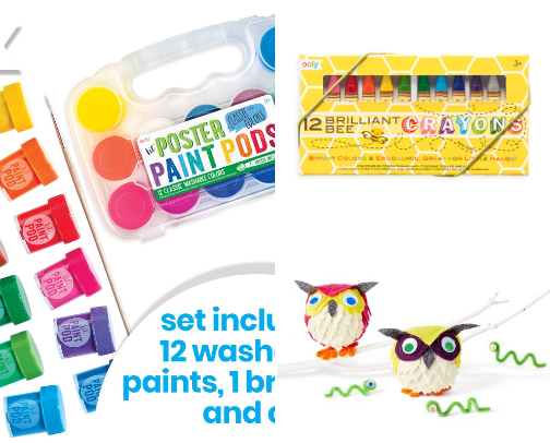 Art Supplies for Kids cover photo collage