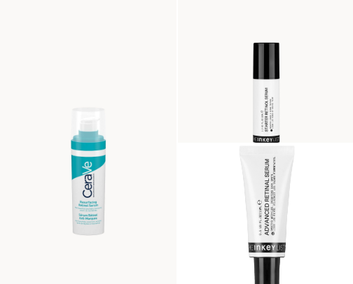 My favourite RETINOID products 💘🧴⭐️ cover photo collage