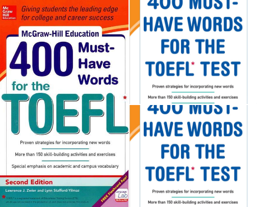 Download - 400 Must-Have Words for the TOEFL study companions and editions cover photo collage