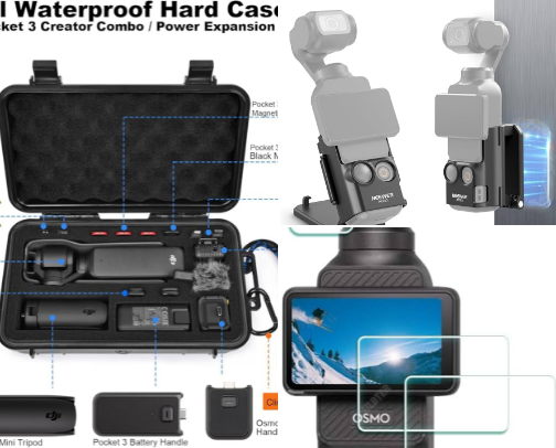 Great accessories for Dji Osmo pocket 3 cover photo collage