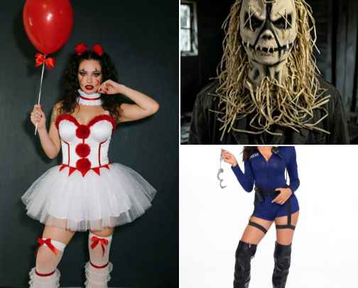 Halloween costumes et décorations cover photo collage
