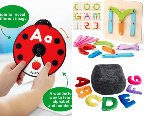 Engaging ABC Learning Toys cover photo collage