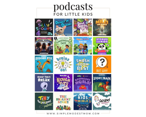 Podcasts for Little Kids cover photo collage